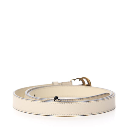 Gucci Calfskin Double G 20mm Belt 105 42 Mystic White 3 of 8