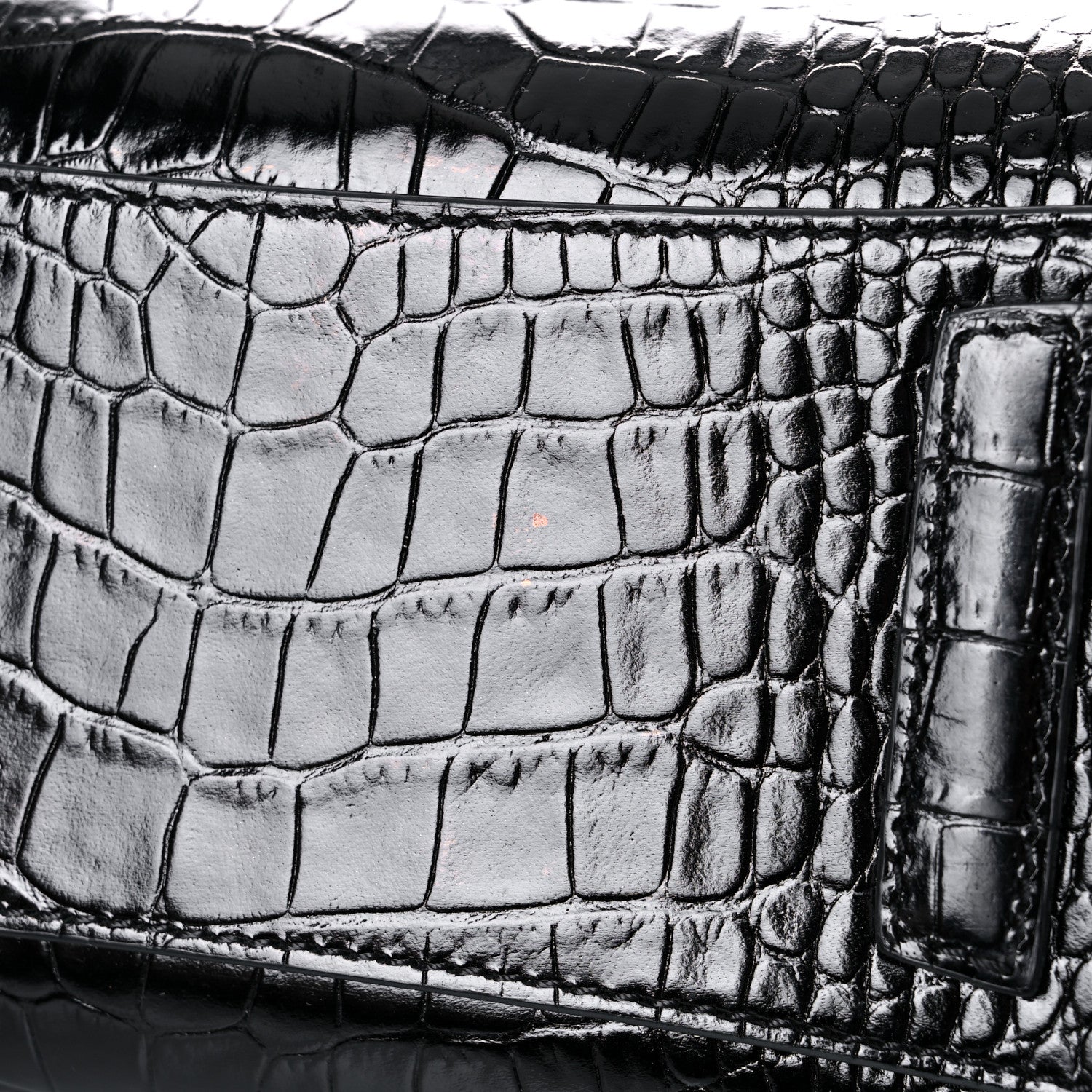 Givenchy Calfskin Crocodile Embossed Mini Antigona Black 16 of 16