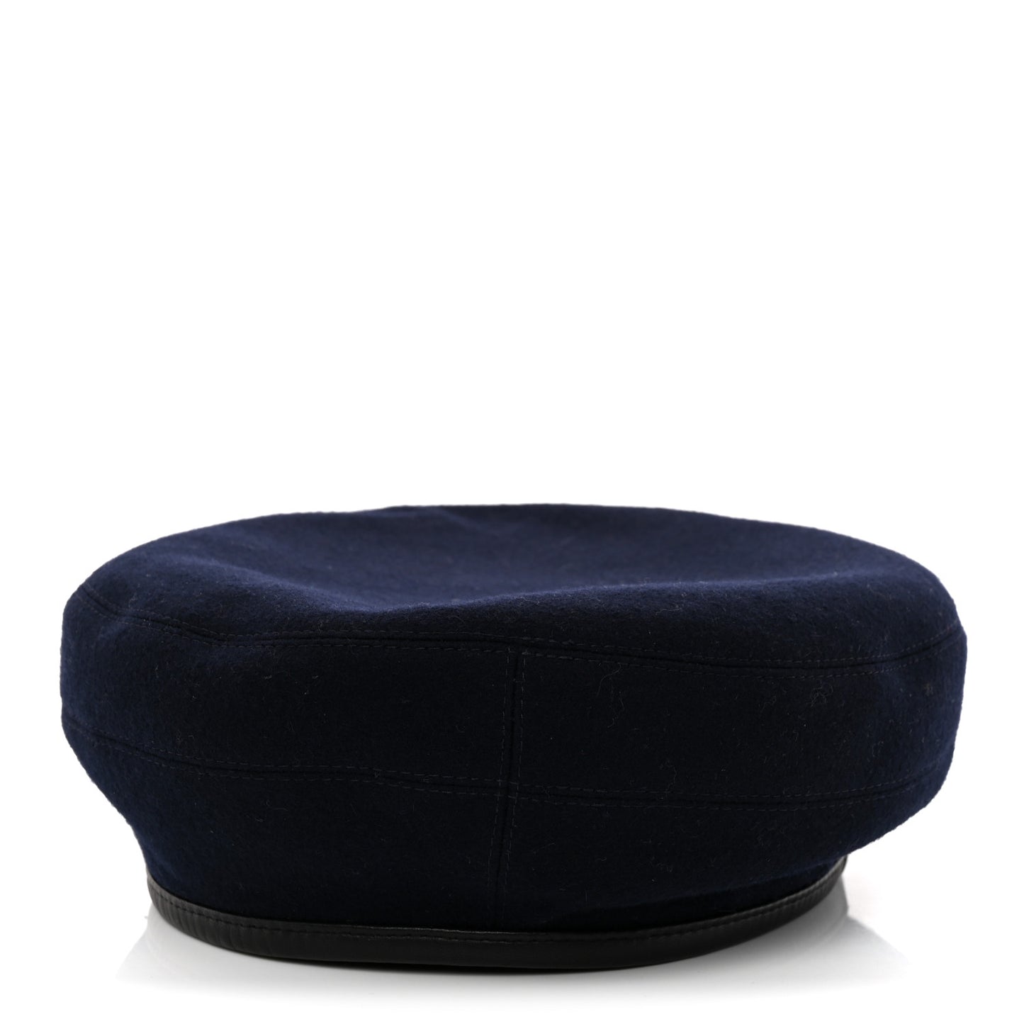 Cashmere Saint Honore Drap Beret 59 Marine