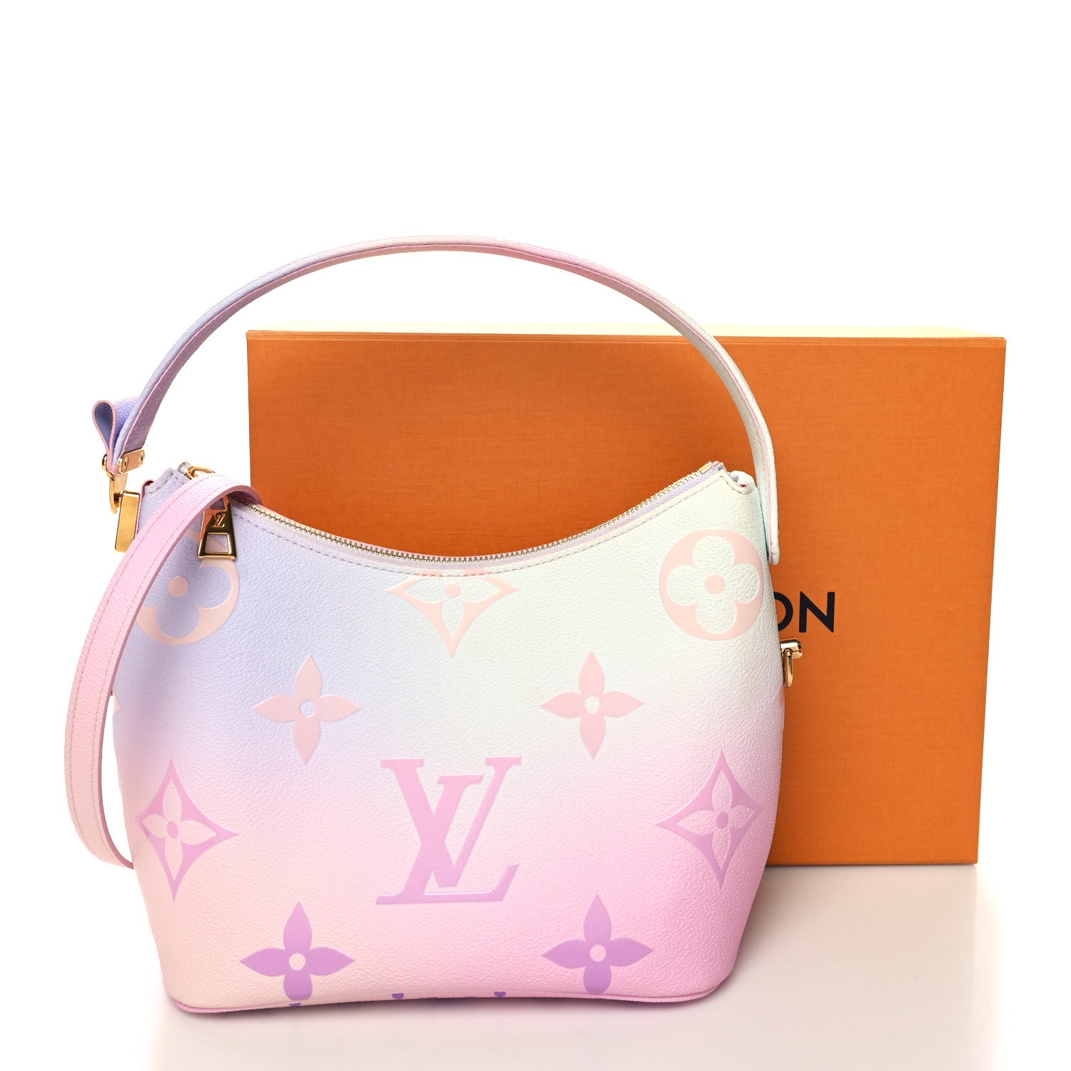 Louis Vuitton Monogram Giant Spring In The City Marshmallow Hobo PM Sunrise Pastel 10 of 10