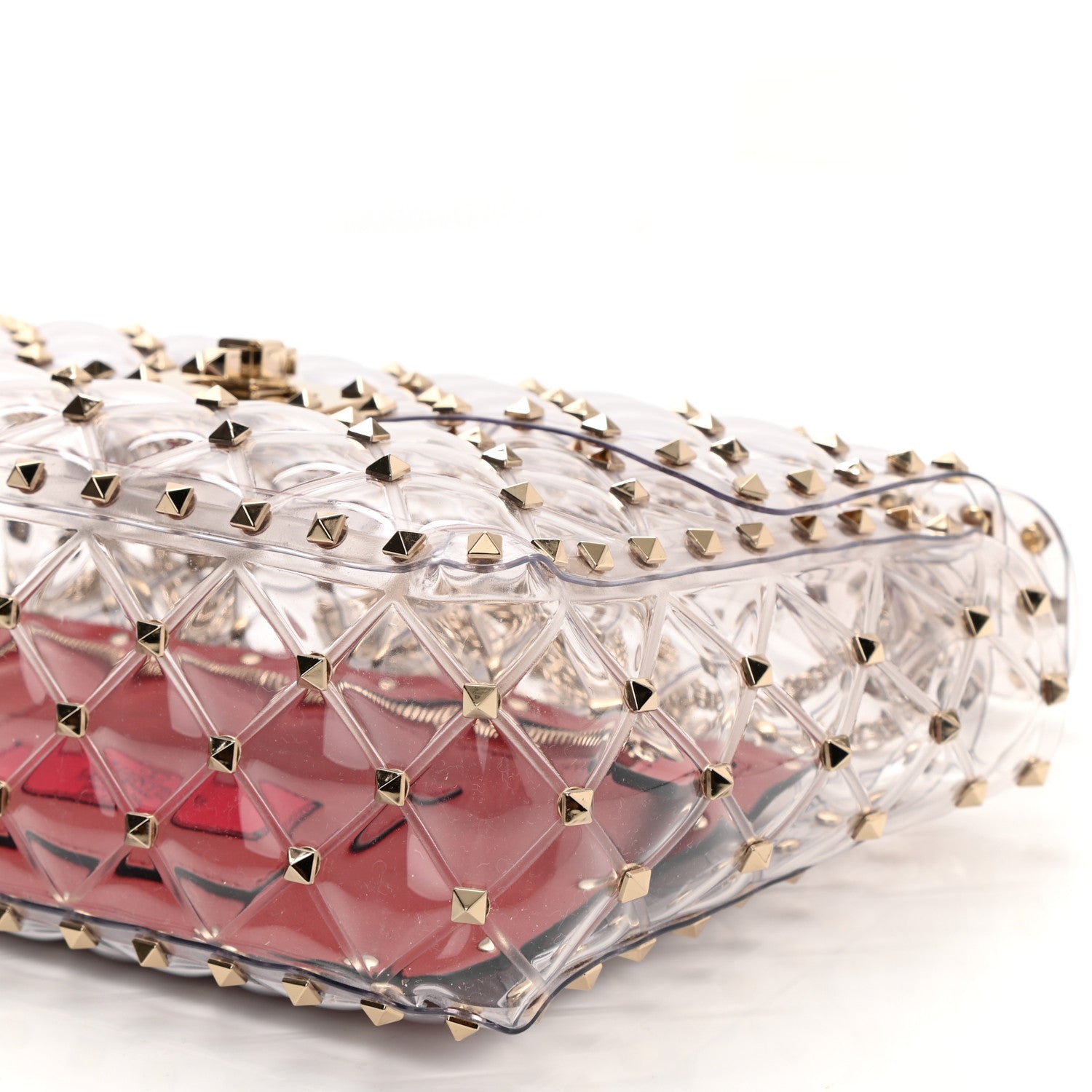 Valentino Garavani PVC Medium Rockstud Spike Shoulder Bag 7 of 7