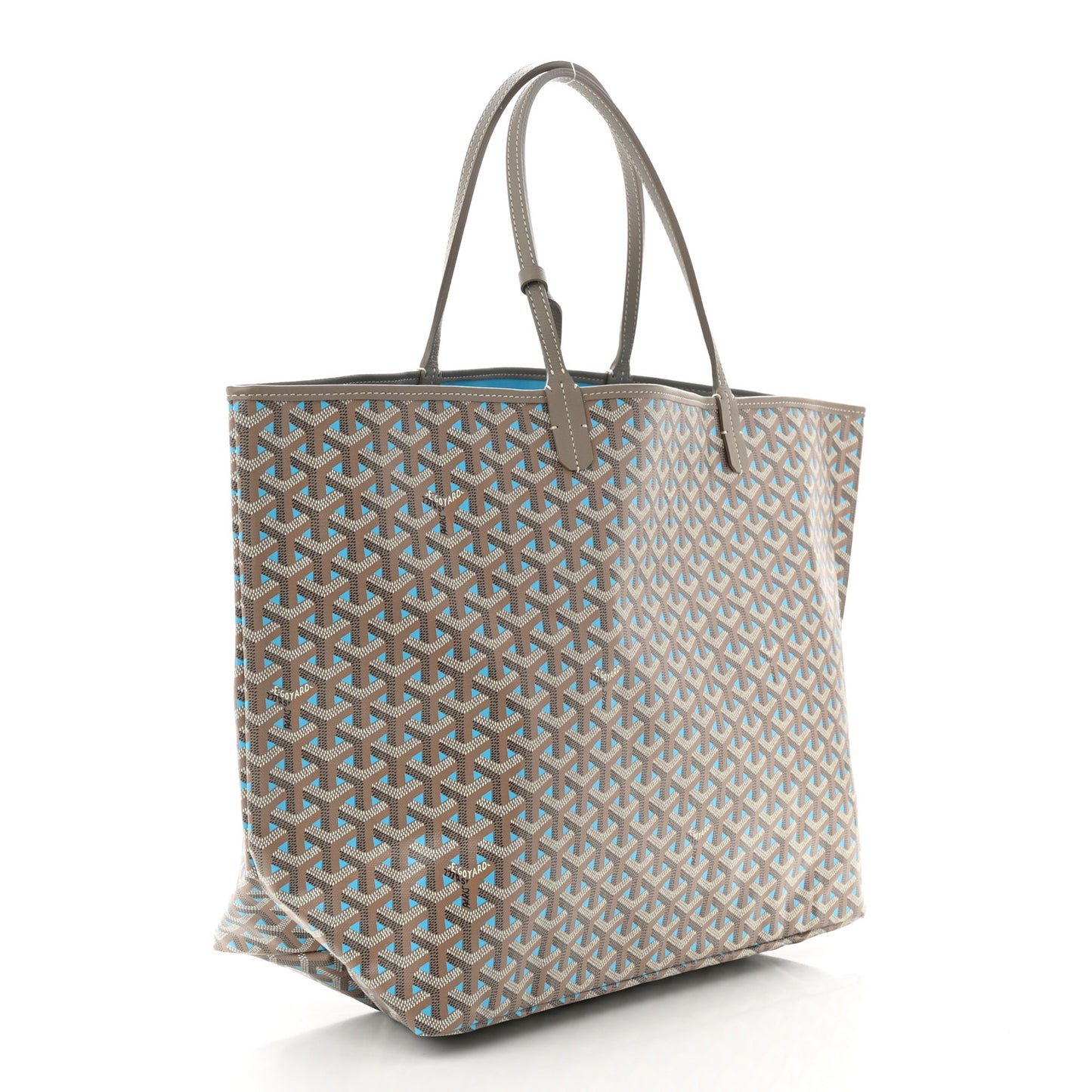 Goyardine Saint Louis Claire Voie GM Grege Turquoise
