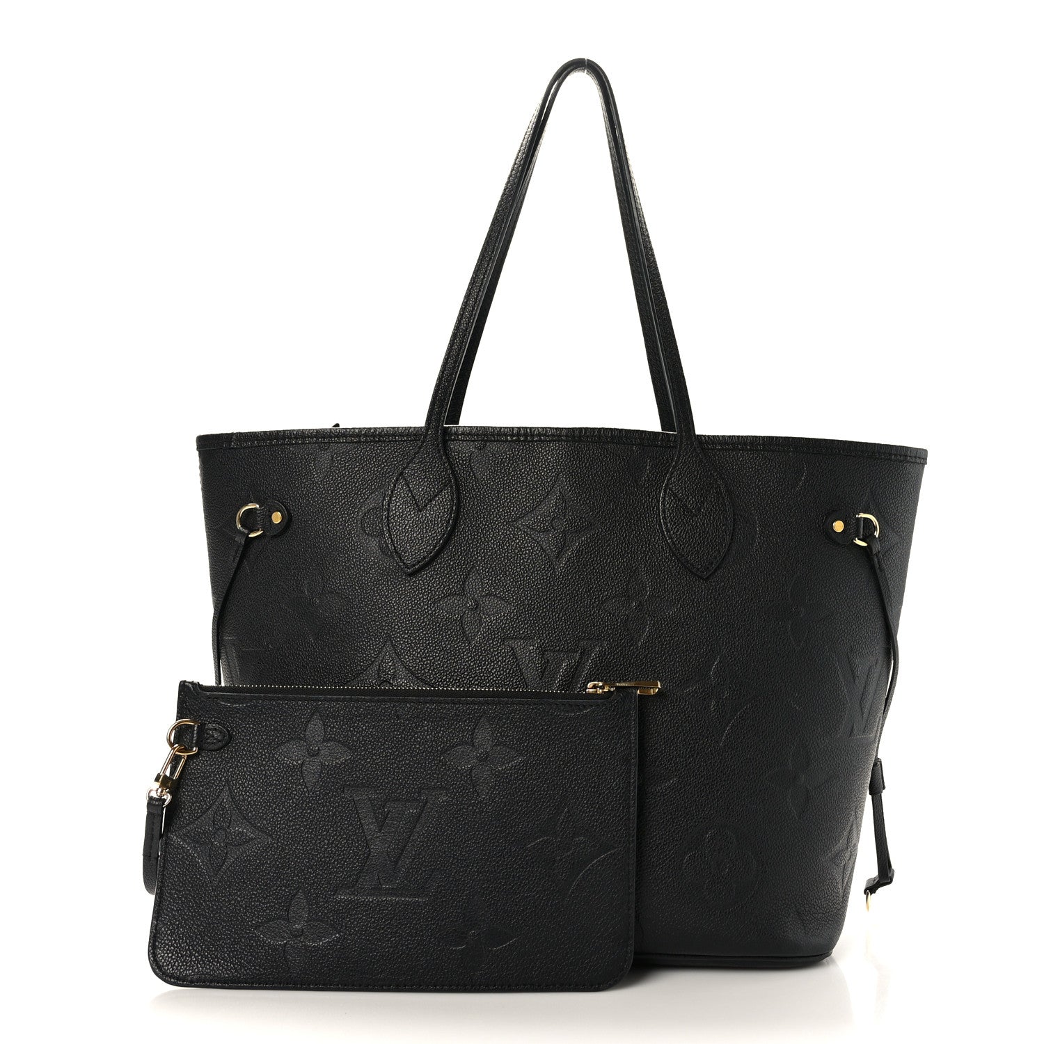 Louis Vuitton Empreinte Monogram Giant Neverfull MM Black 1 of 9