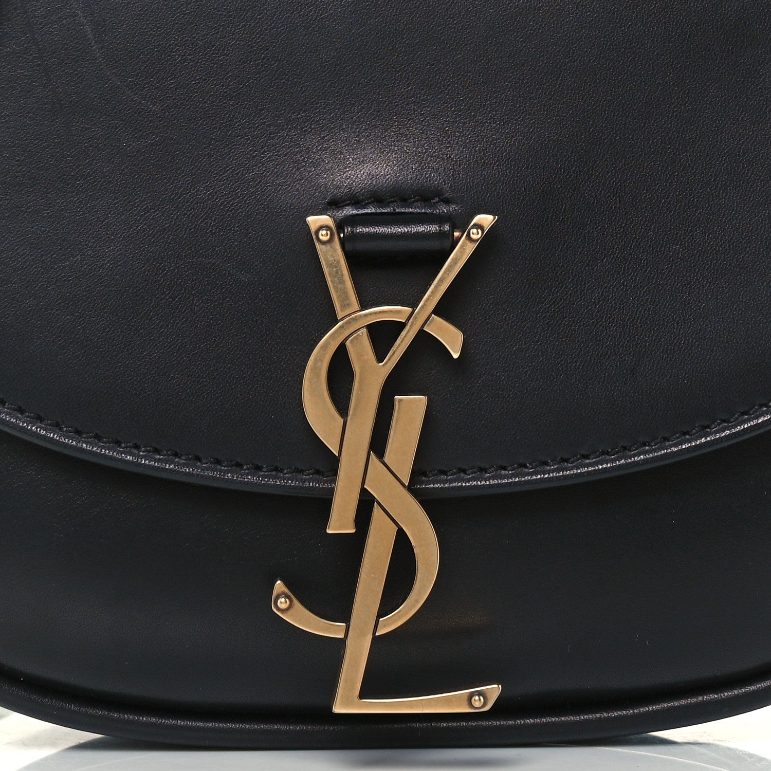 Saint Laurent Smooth Calfskin Classic Monogram Small Kaia Satchel Black 9 of 11