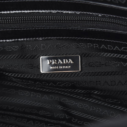 Prada Tessuto Nylon Logo Shoulder Bag Black 7 of 10