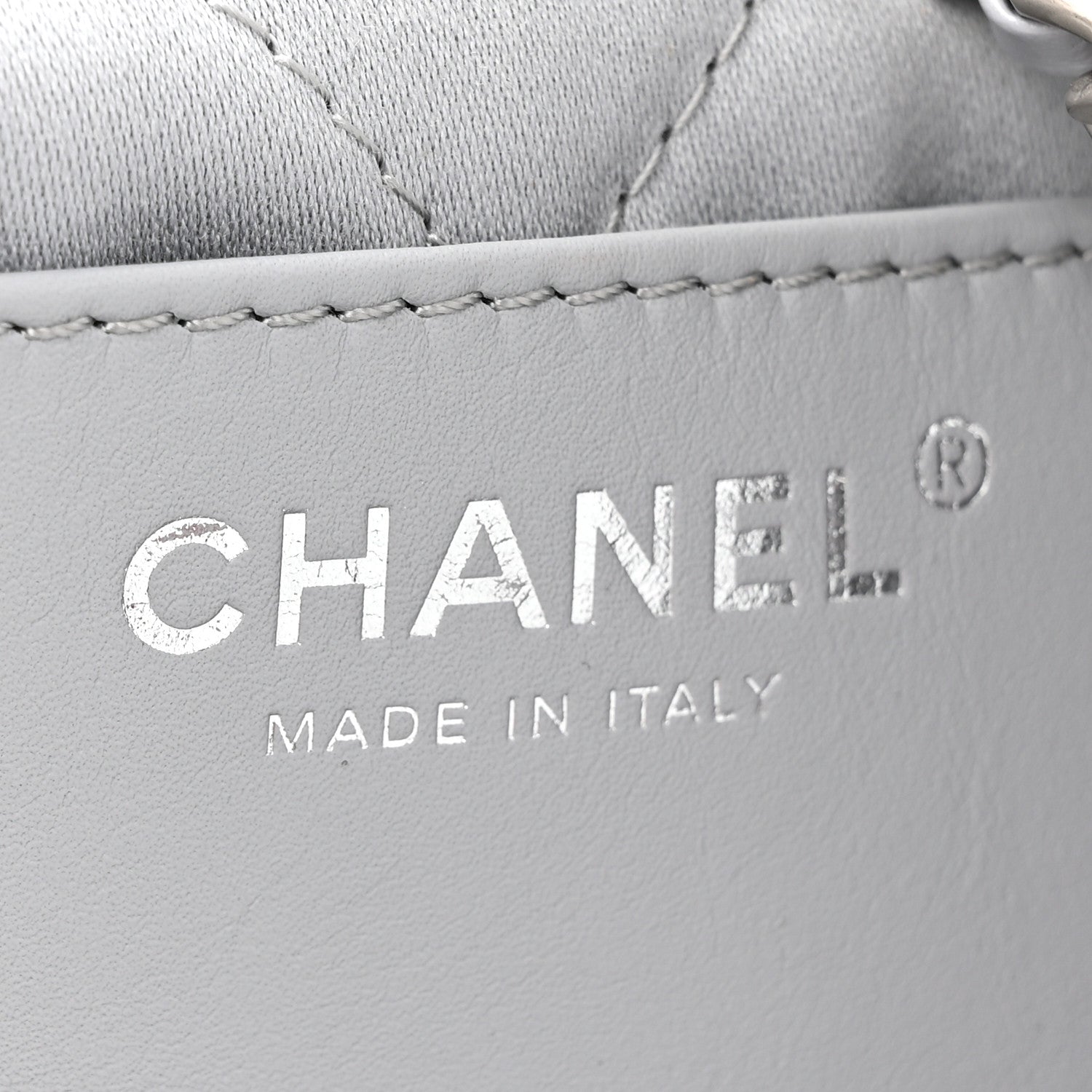 Chanel Shiny Calfskin Quilted Mini Chanel 22 Grey 7 of 10