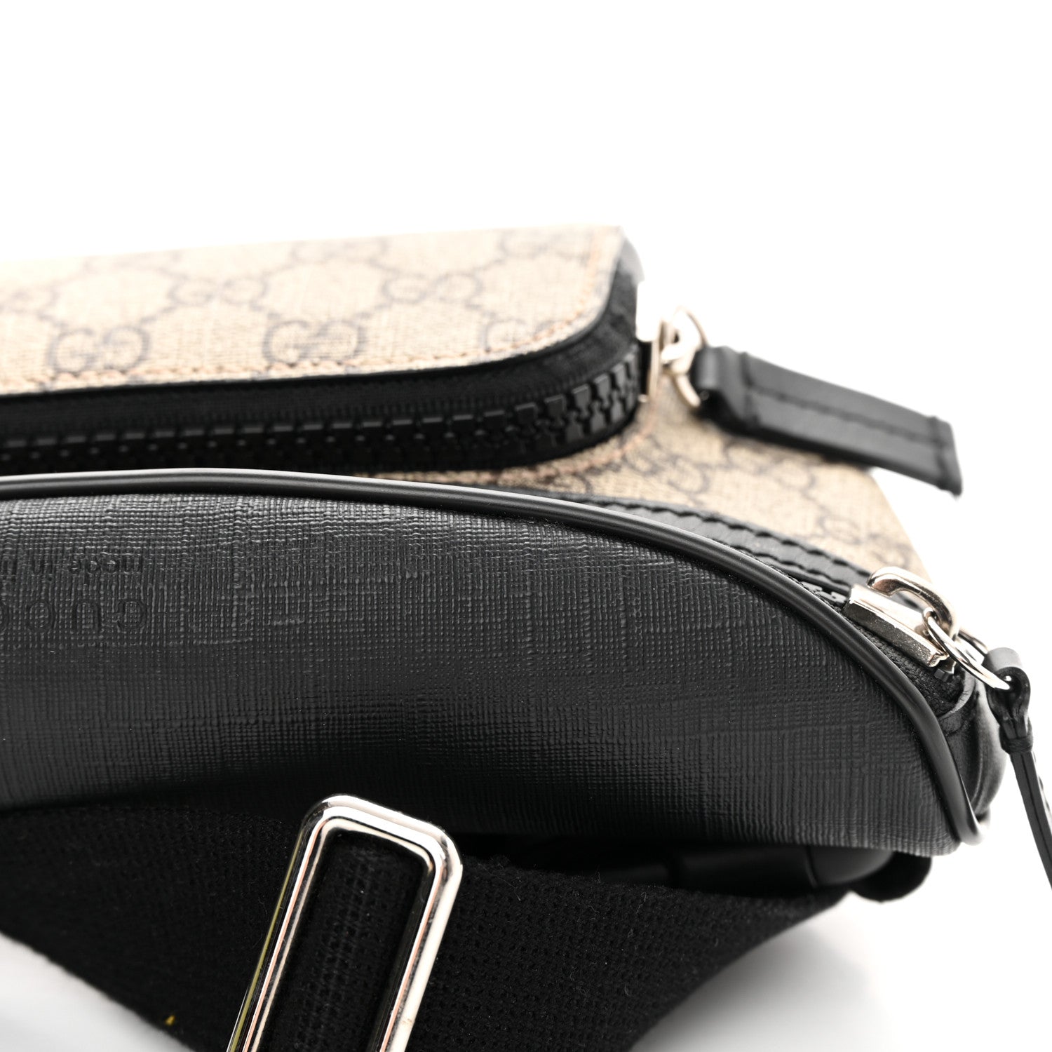 Gucci GG Supreme Monogram Belt Bag Black 14 of 15