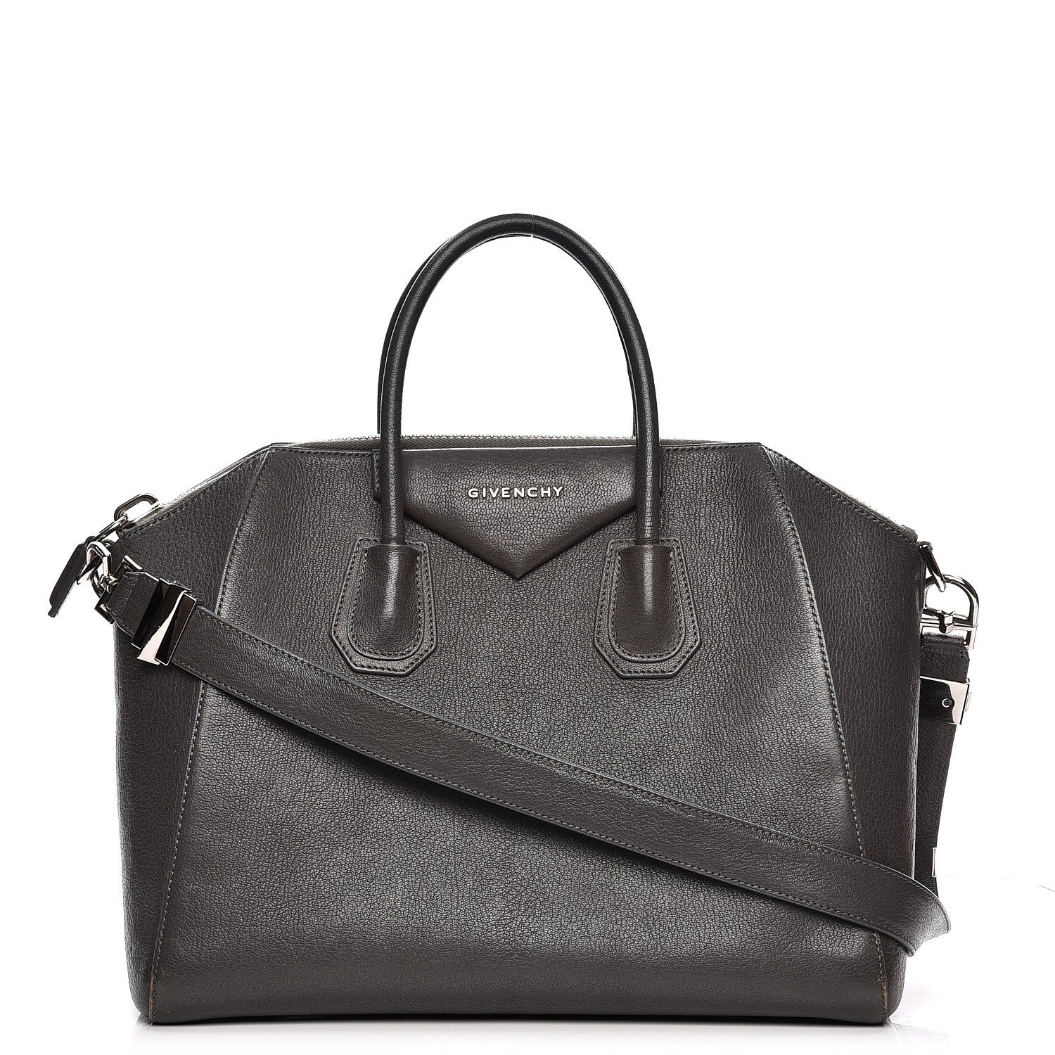 Givenchy Sugar Goatskin Medium Antigona Grey 1 of 28