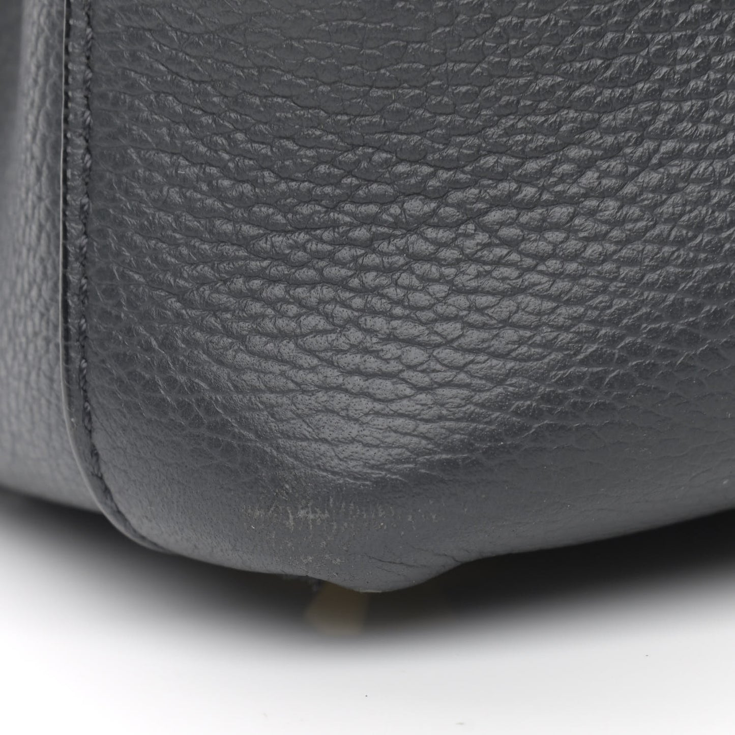 Grained Calfskin Large Milla Tote Phantom Grey