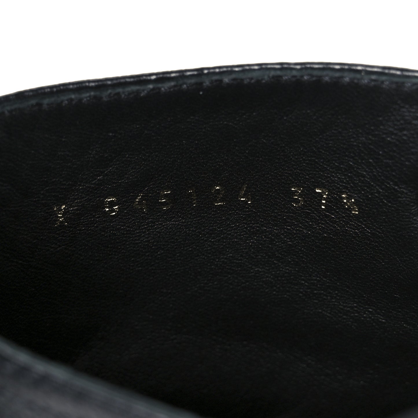Grained Calfskin Shiny Calfskin CC Lace Up Combat Boots 37.5 Black