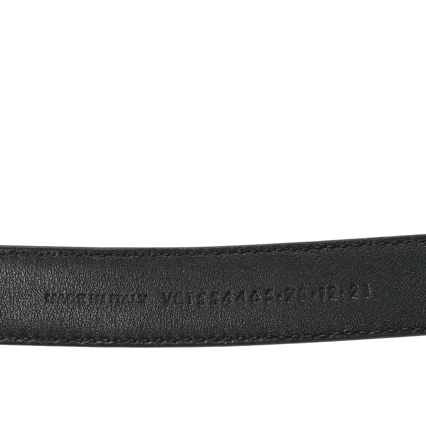 Calfskin Monogram Narrow Square Buckle Belt 75 30 Black