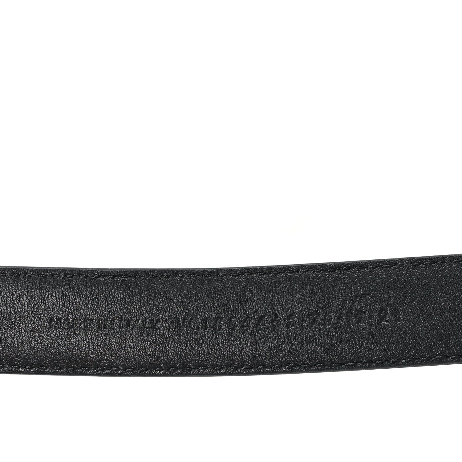 Saint Laurent Calfskin Monogram Narrow Square Buckle Belt 75 30 Black 4 of 5