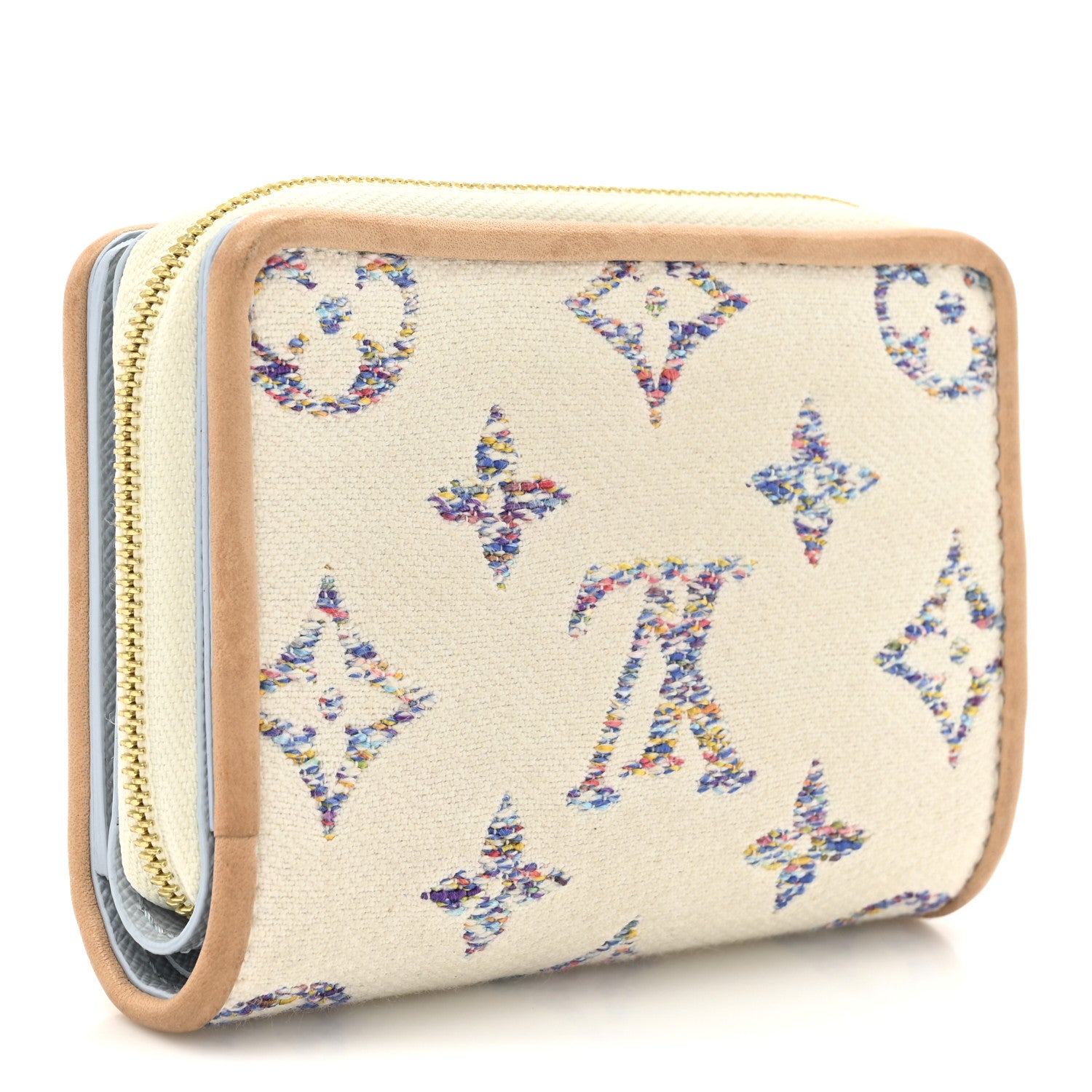 Louis Vuitton Monogram Jacquard Lou Wallet White 3 of 14