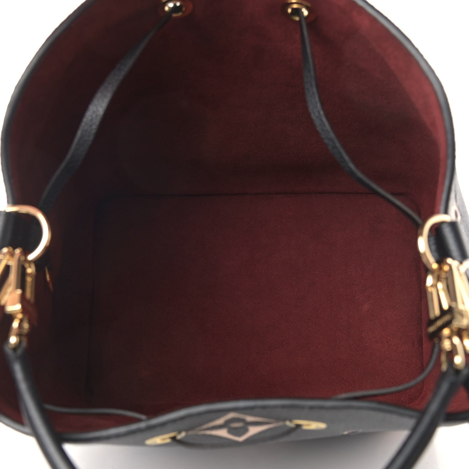 Louis Vuitton Empreinte Monogram Giant Neonoe MM Black Beige 5 of 9