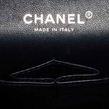 Chanel Caviar Quilted Jumbo Double Flap Navy Blue 7 of 9