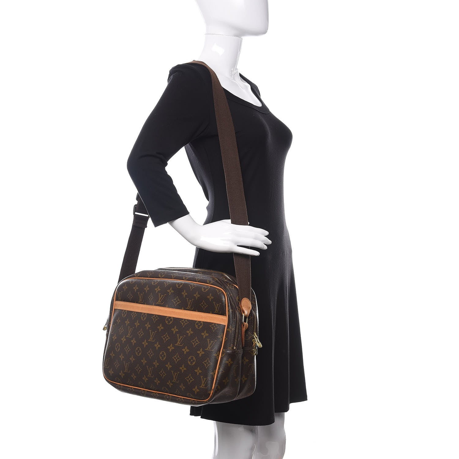Louis Vuitton Monogram Reporter GM 2 of 13