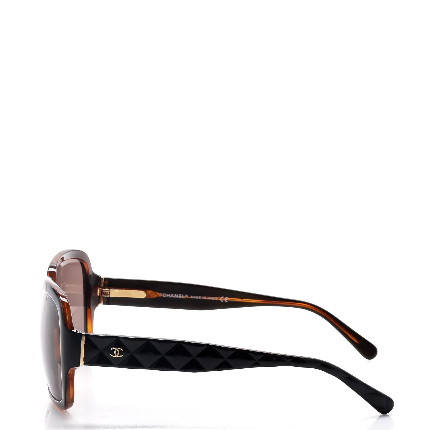 Chanel Quilted CC Sunglasses 5124 Black 3 of 9