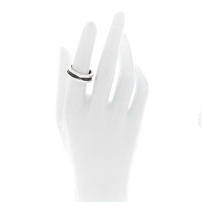 Bulgari Sterling Silver Ceramic Save The Children One-Band Ring 53 6.5 2 of 5