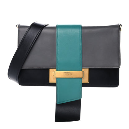 Prada City Calf Ribbon Bag Marmo Black Giada 1 of 13