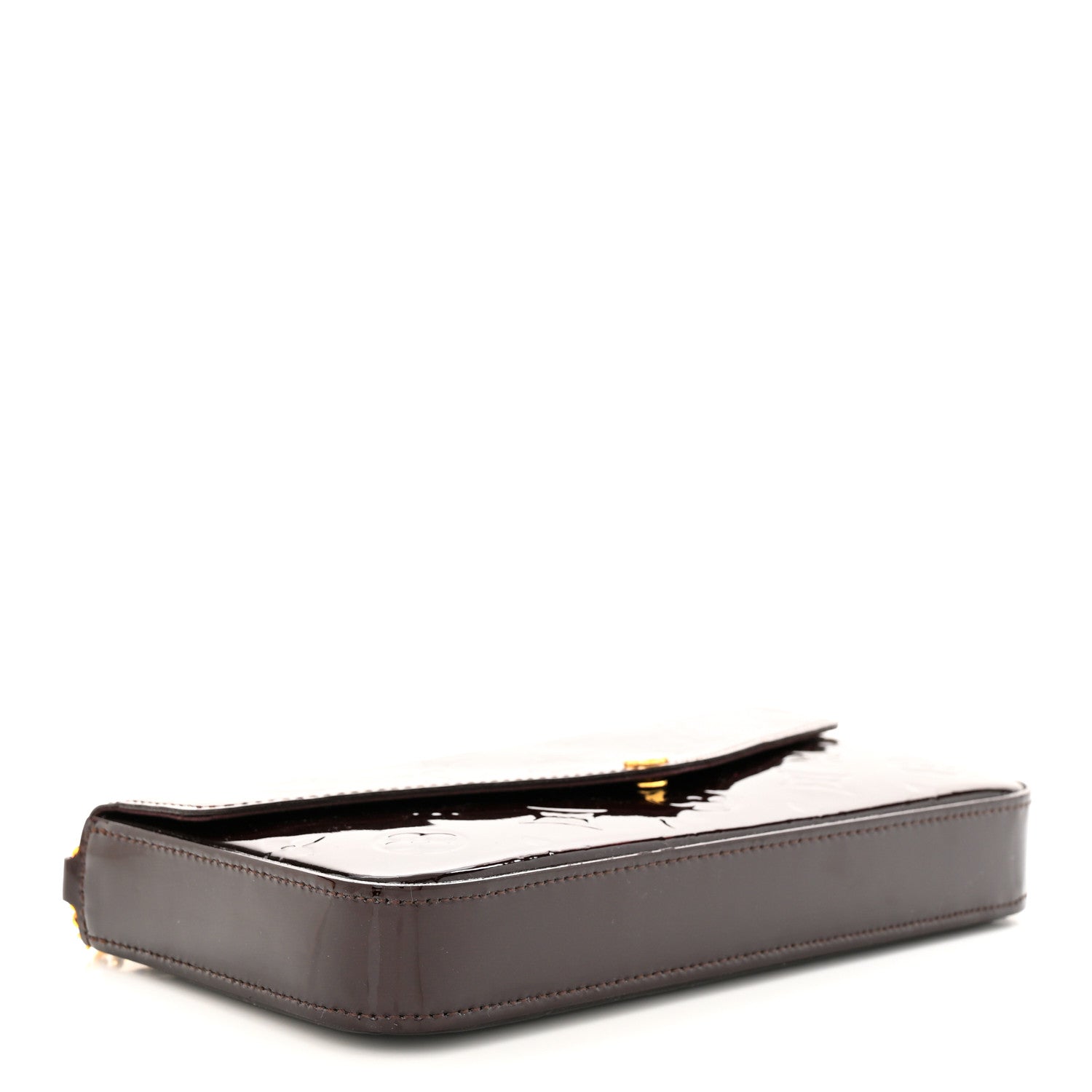 Louis Vuitton Vernis Pochette Felicie Chain Wallet Amarante 5 of 11