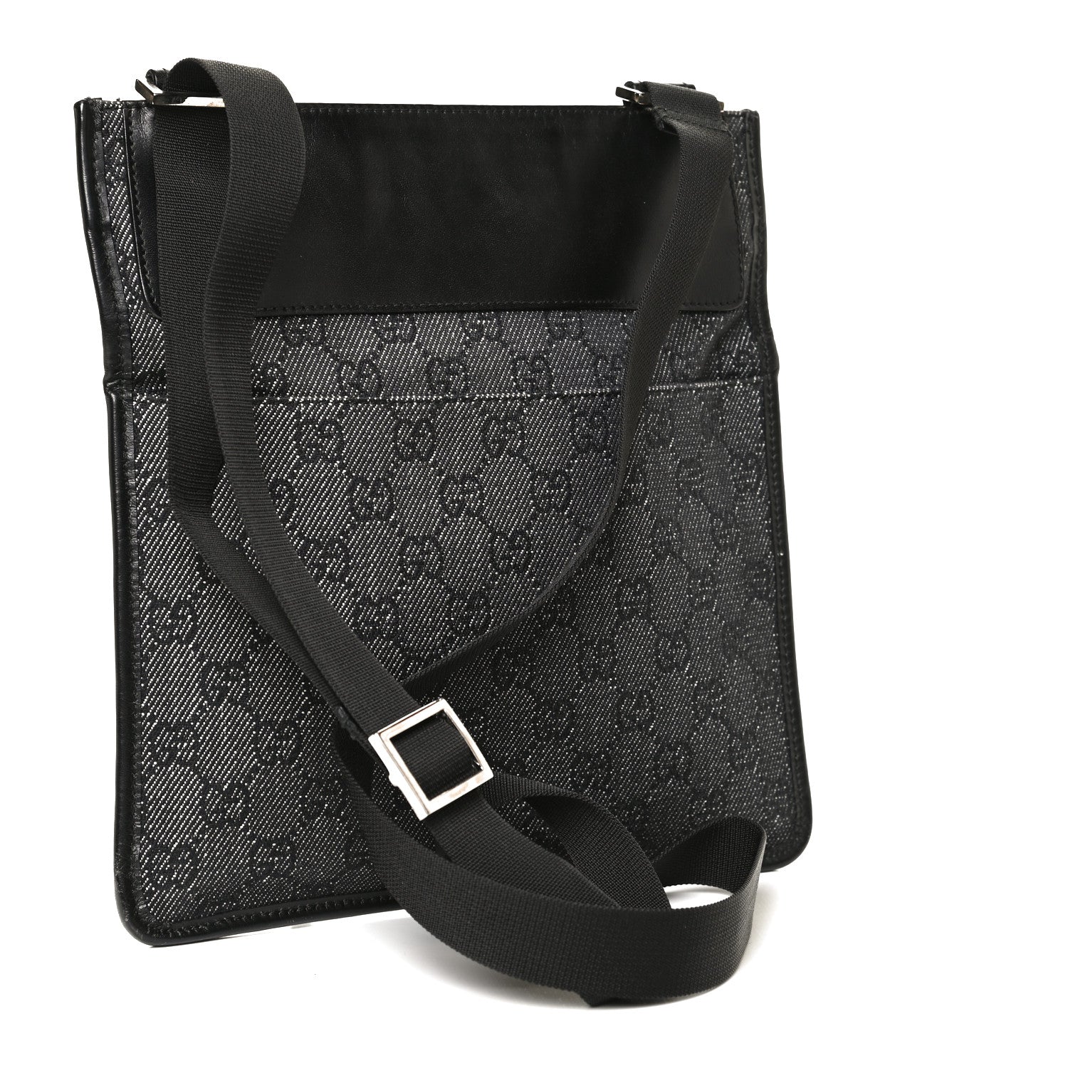 Gucci GG Monogram Web Crossbody Messenger Bag 3 of 11