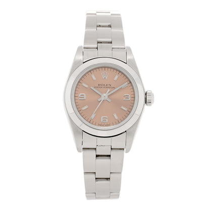 Rolex Stainless Steel 24mm Oyster Perpetual Watch Pink 76080 1 of 4