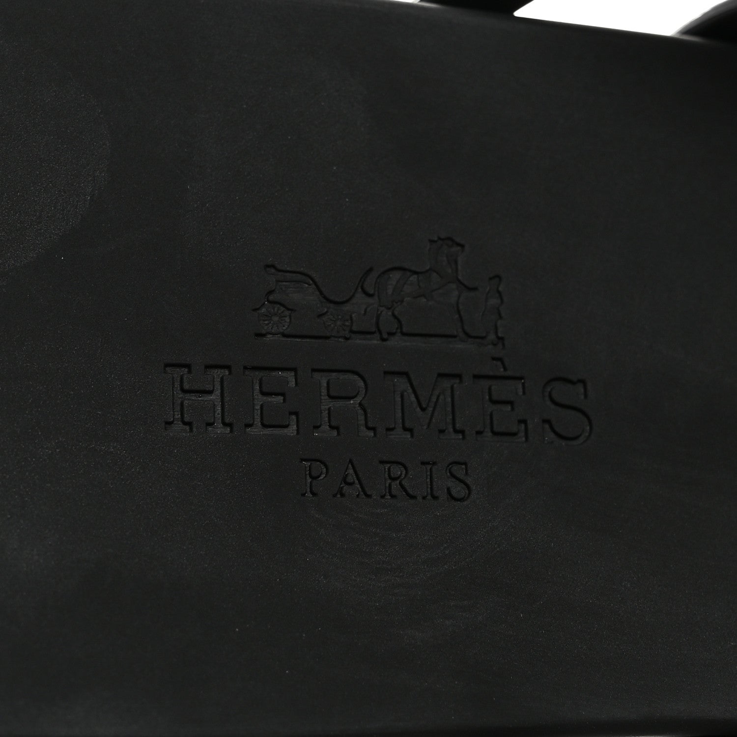 Hermes Rubber Chaine d'Ancre Island Sandals 38 Black 6 of 8