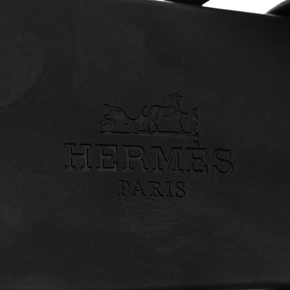 Hermes Rubber Chaine d'Ancre Island Sandals 38 Black 6 of 8