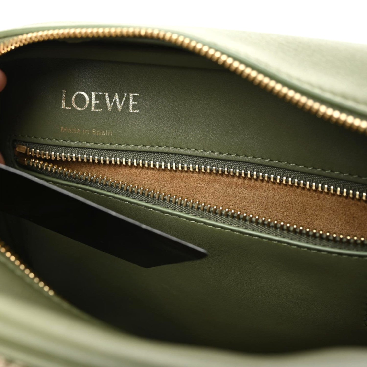 Loewe Jacquard Anagram Calfskin Amazona 19 Avocado Green 8 of 8