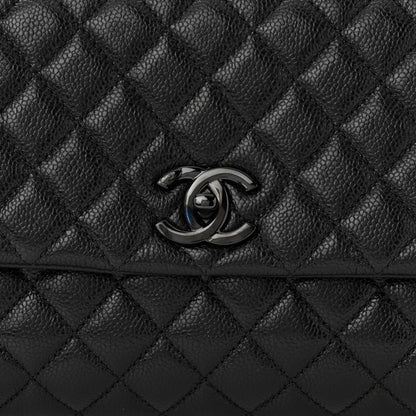 Chanel Caviar Quilted Small Coco Handle Flap So Black 8 of 11
