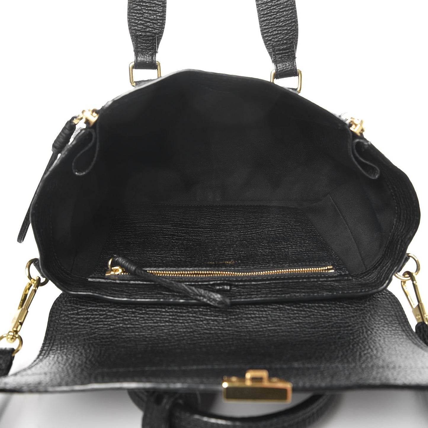3.1 Textured Calfskin Medium Pashli Satchel Black