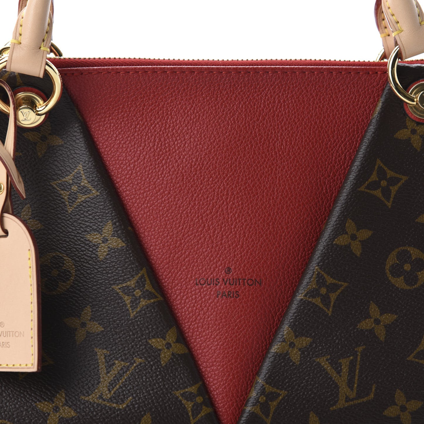 Monogram V Tote BB Cherry