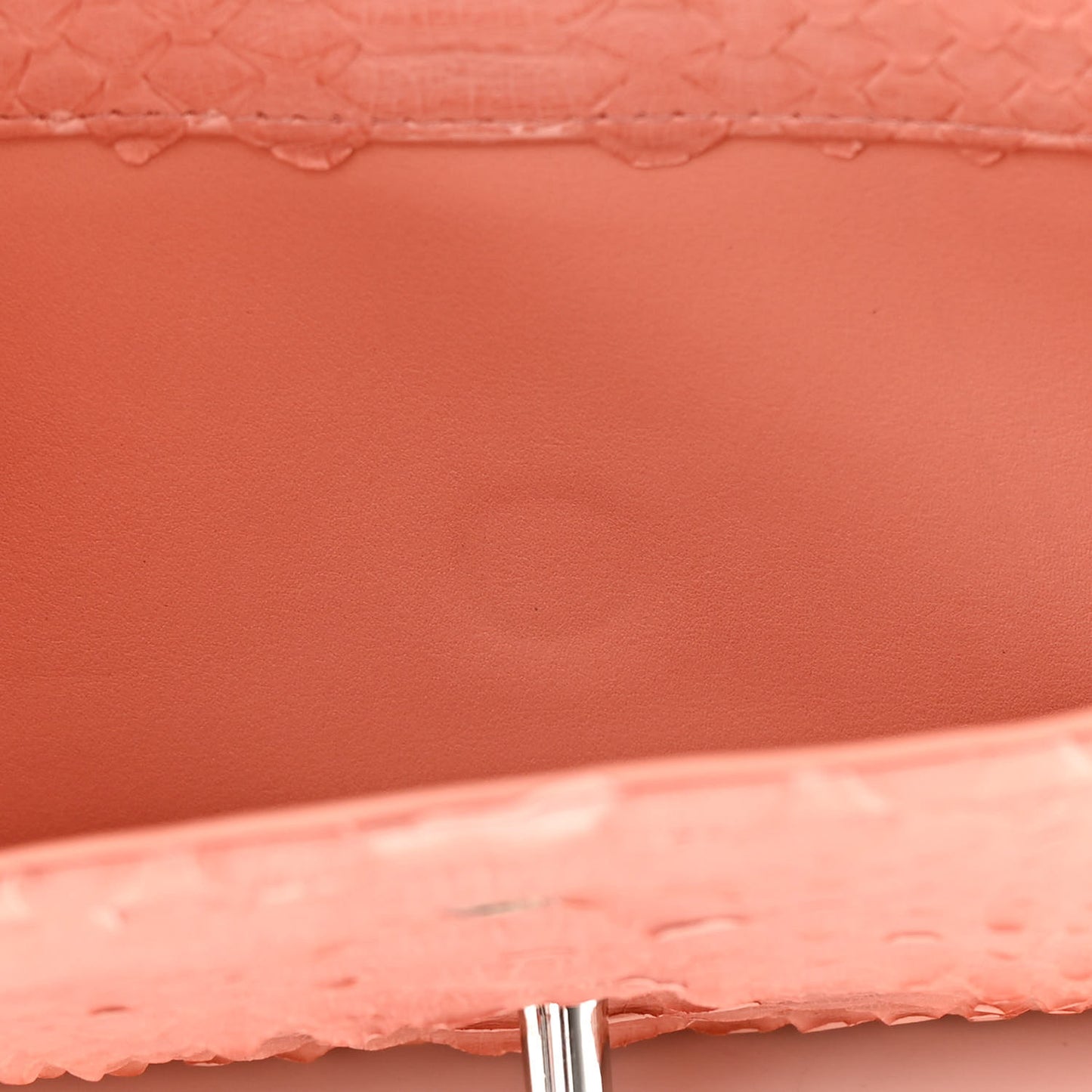 Snakeskin Jumbo Double Flap Pink