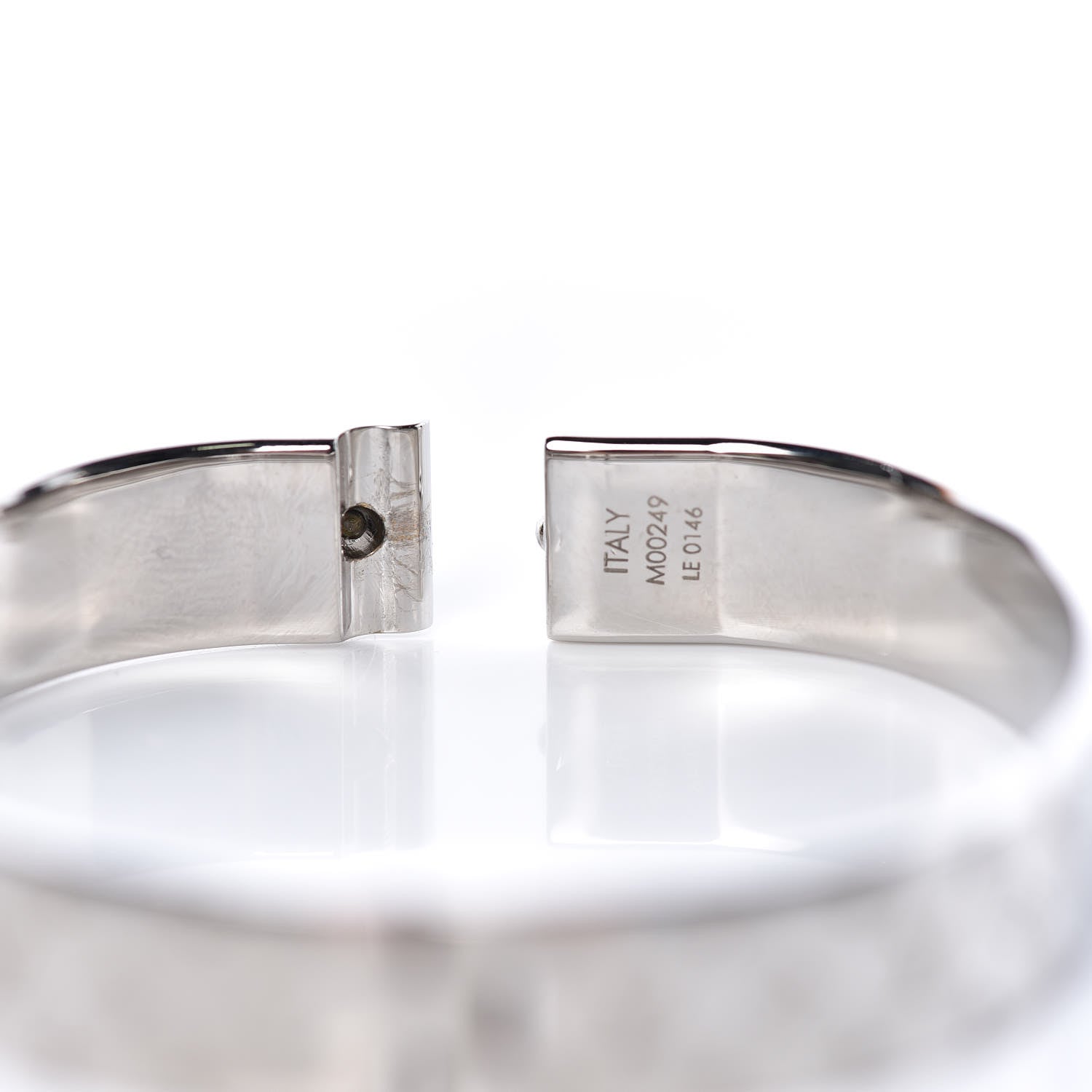 Louis Vuitton Palladium Monogram Nanogram Cuff S 5 of 8