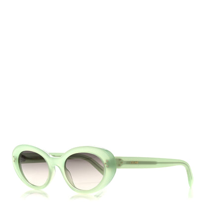 Celine Acetate Cat Eye Sunglasses CL401931 Light Green 1 of 7