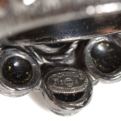 Chanel Studded CC Ring 7 Ruthenium 5 of 6