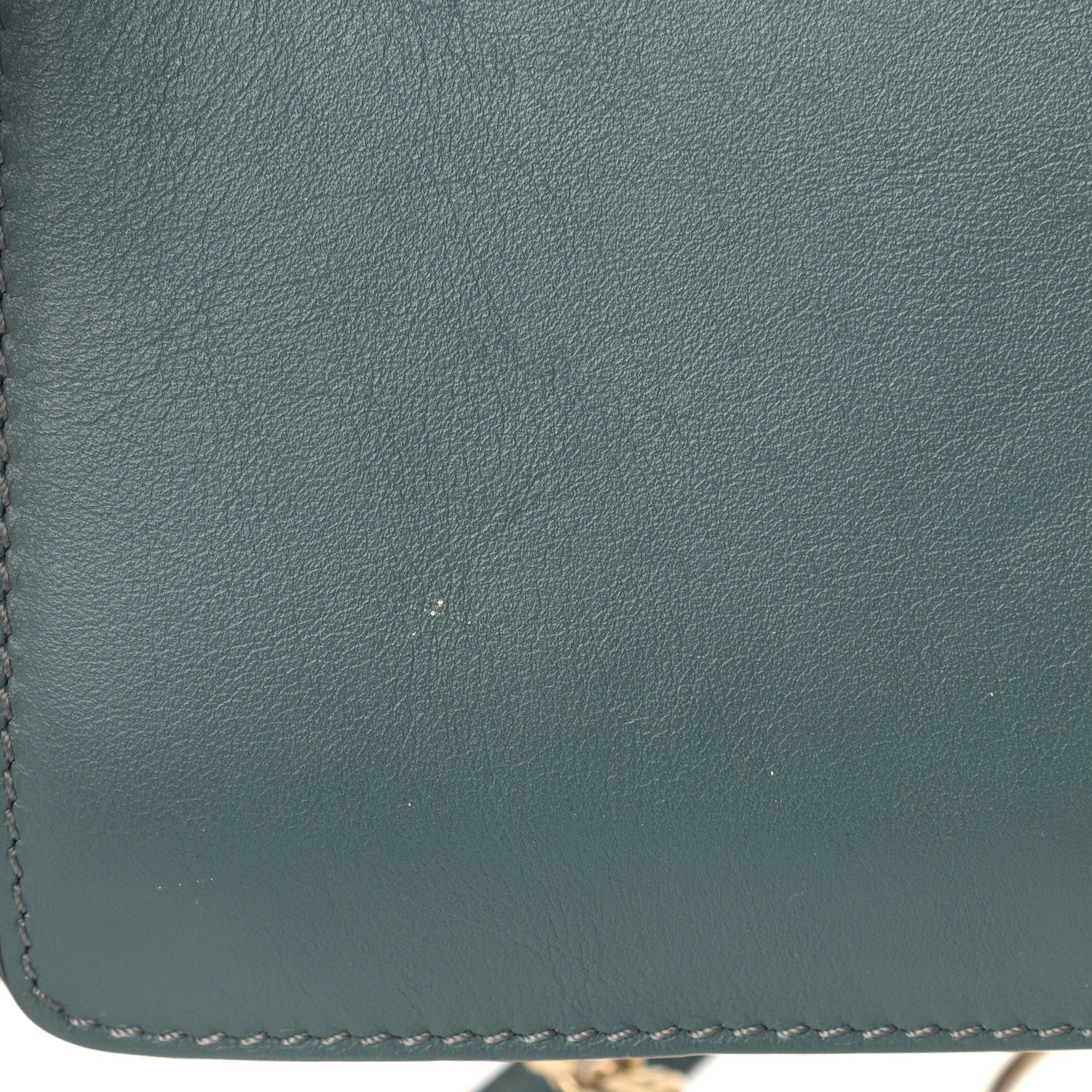 Chloe Suede Calfskin Small Faye Shoulder Bag Cloudy Blue 11 of 11