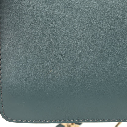 Chloe Suede Calfskin Small Faye Shoulder Bag Cloudy Blue 11 of 11