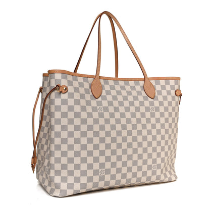 Louis Vuitton Damier Azur Neo Neverfull GM Rose Ballerine 3 of 14