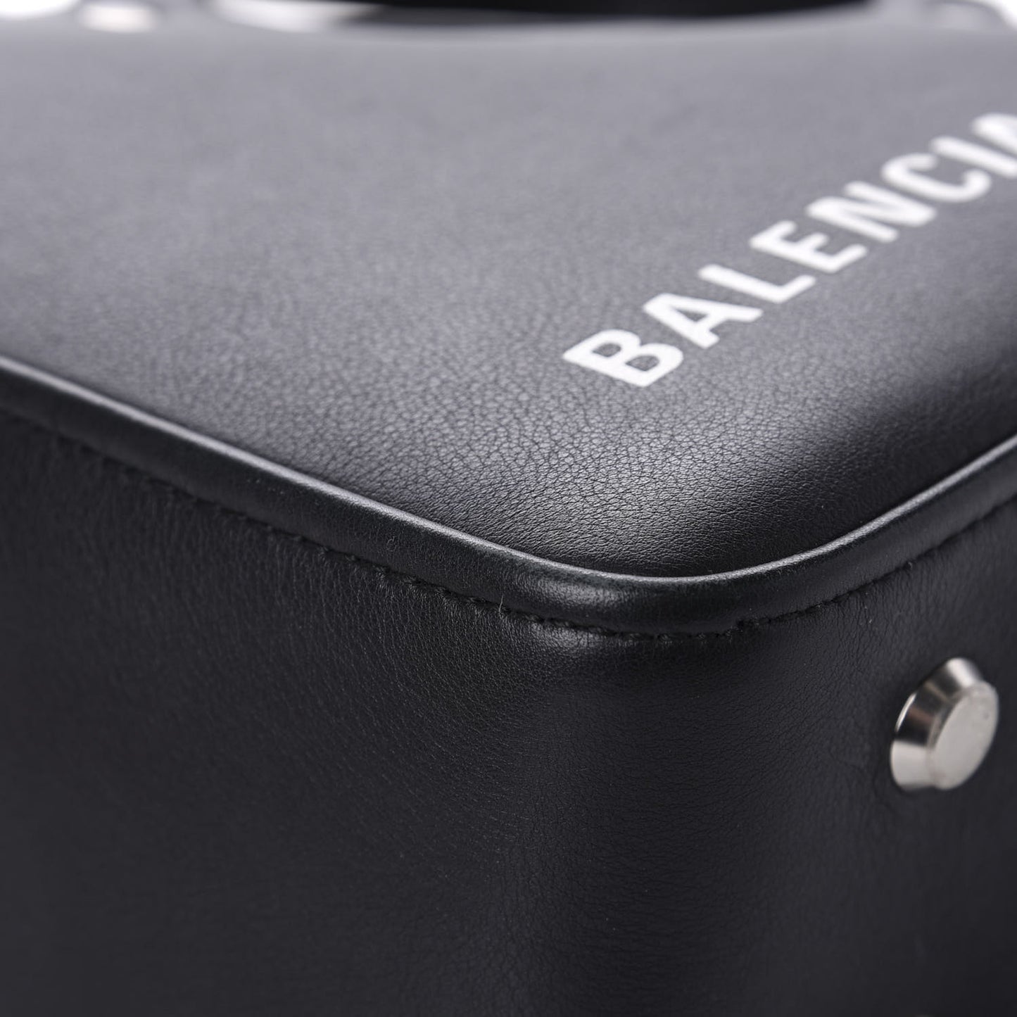 Calfskin S Triangle Duffle Black