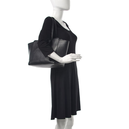 Gucci Pebbled Calfskin Small Swing Tote Black 3 of 10