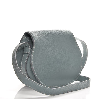 Chloe Calfskin Mini Marcie Round Crossbody Bag Cloudy Blue 3 of 7
