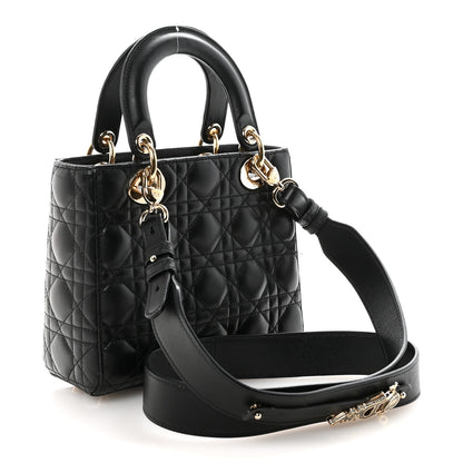 Christian Dior Lambskin Cannage Small My ABCDior Lady Dior Black 3 of 9