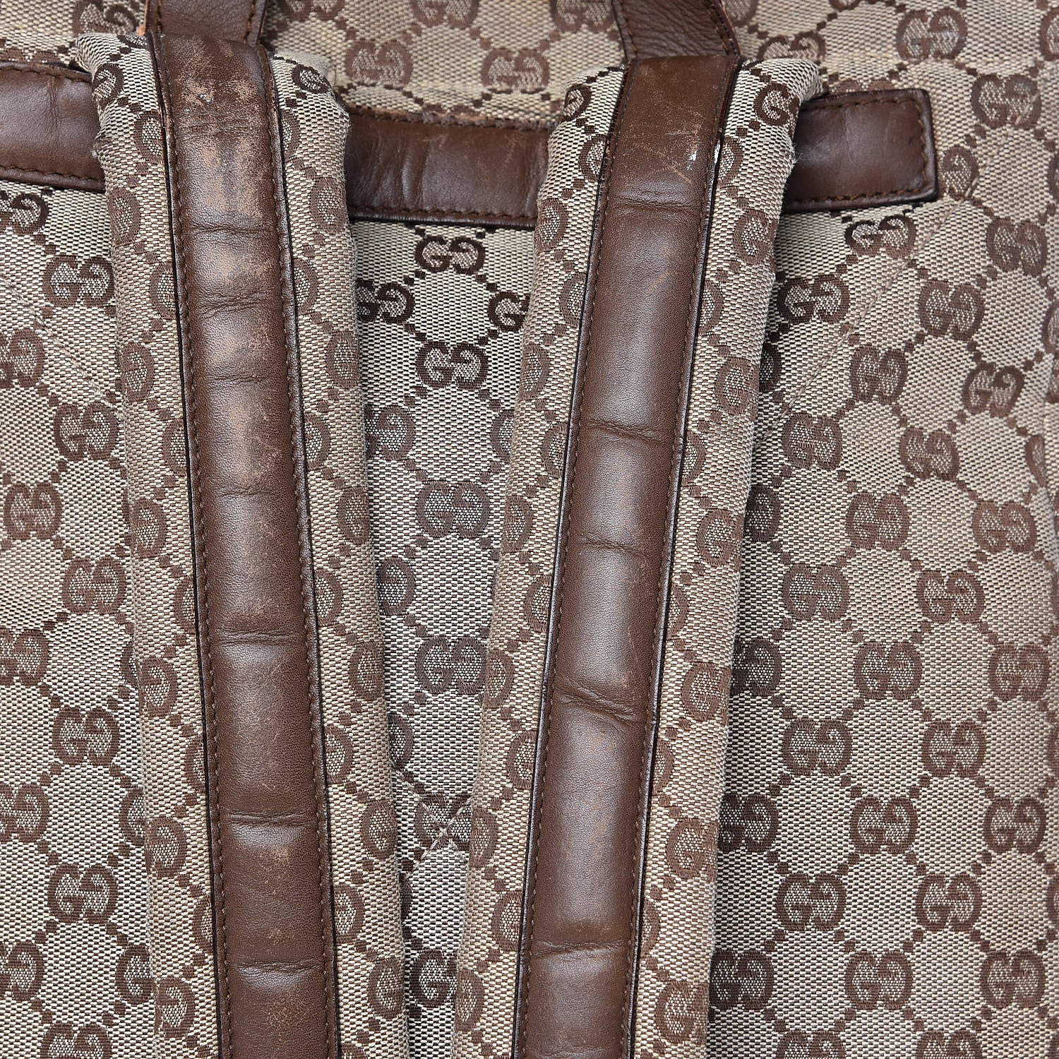 Gucci Monogram Backpack Diaper Bag Brown 15 of 22
