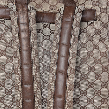 Gucci Monogram Backpack Diaper Bag Brown 15 of 22