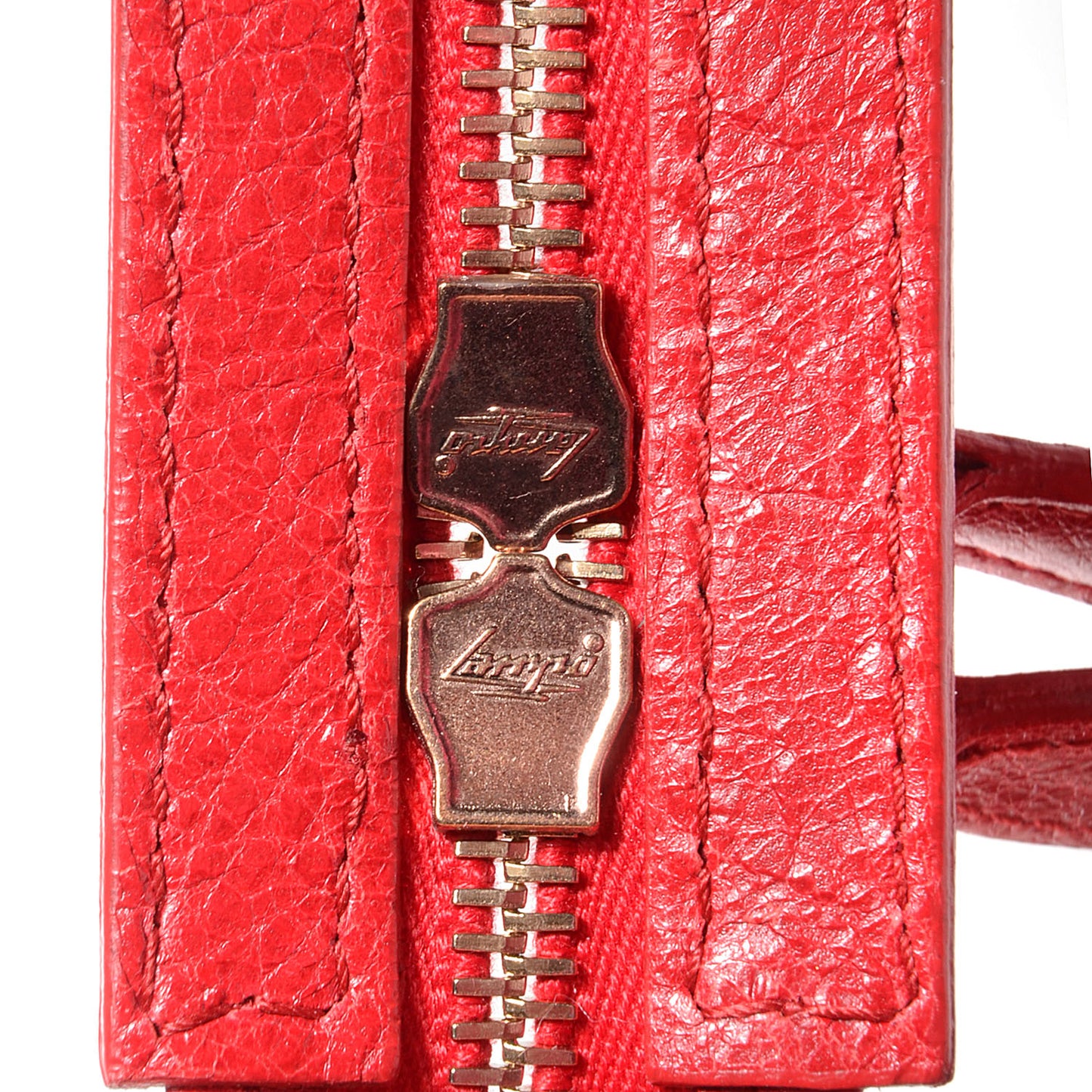 Agneau Giant 12 Rose Gold Hardware City Rouge Coquelicot