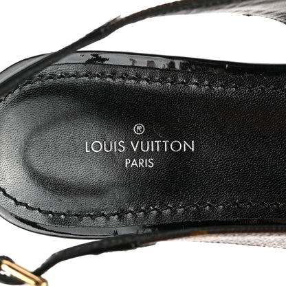 Louis Vuitton Patent Monogram Cherie Slingback Ballerina Flats 39 6 of 10