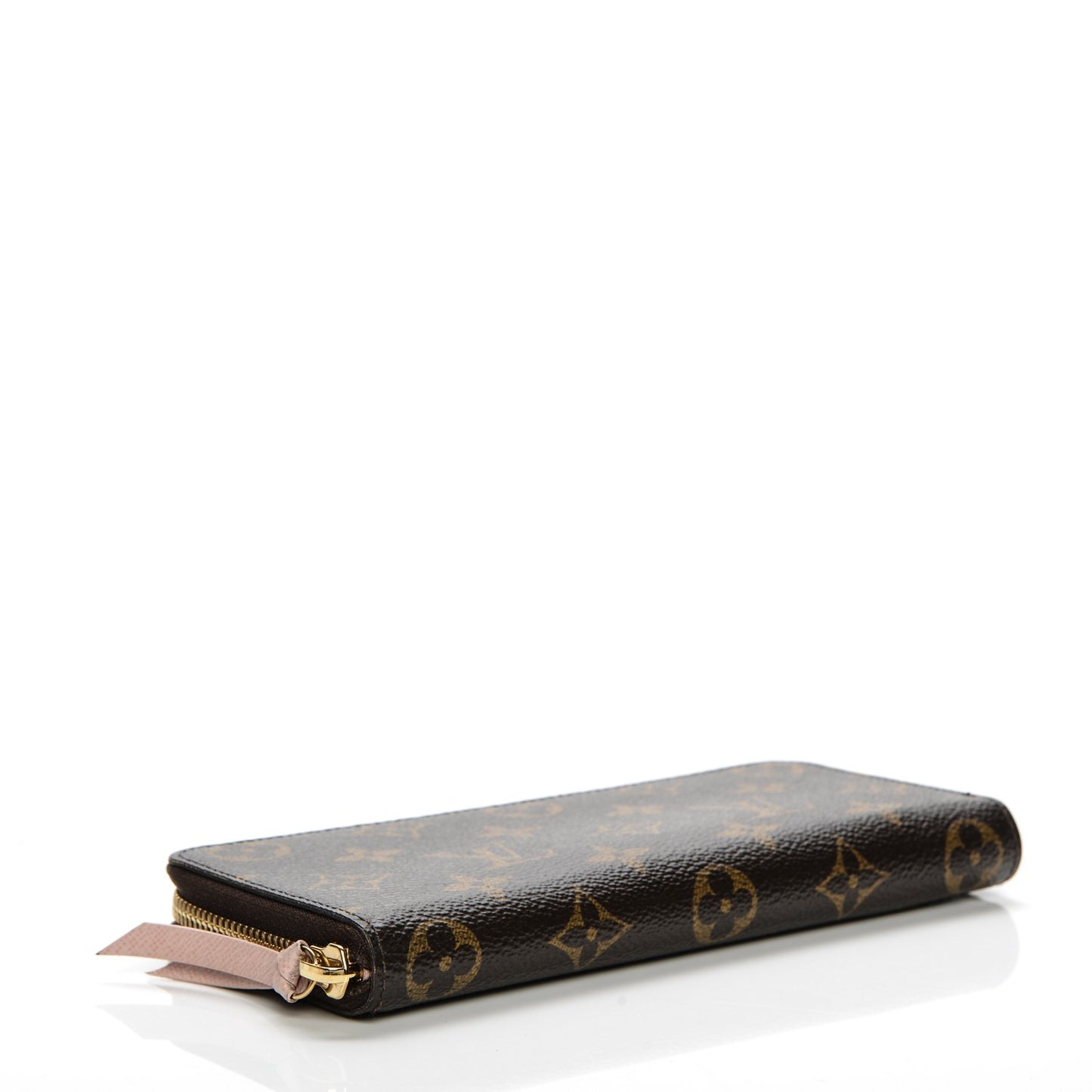 Monogram Clemence Wallet Rose Ballerine