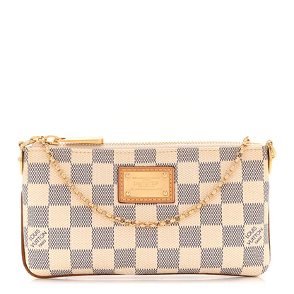 Louis Vuitton Damier Azur Pochette Milla MM 1 of 11