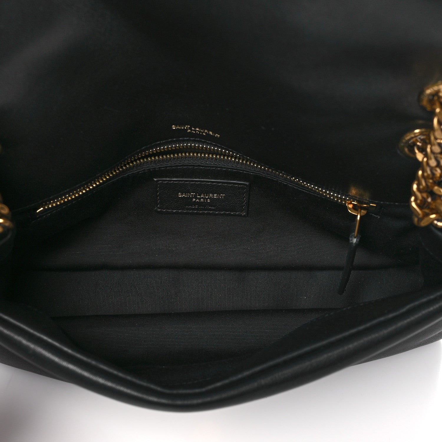Saint Laurent Plunged Lambskin Calypso Black 5 of 10